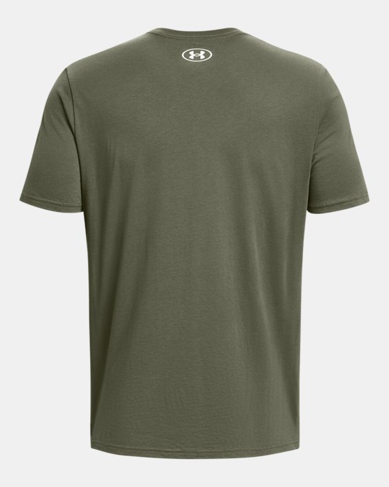 T-shirt à manches courtes UA Camo Chest Stripe pour homme, Green, pdpMainDesktop image number 5